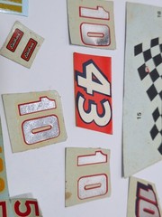 ✨VINTAGE✨ LOT 1:24/25 Scale Auto Racing Hot Rod Model Kit Decal Sheets 1960s-80s