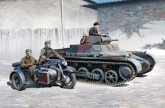 Academy 1/35 German Panzer I Ausf. B & Motorcy #13556 *sealed* 📌USA📌New Rel.