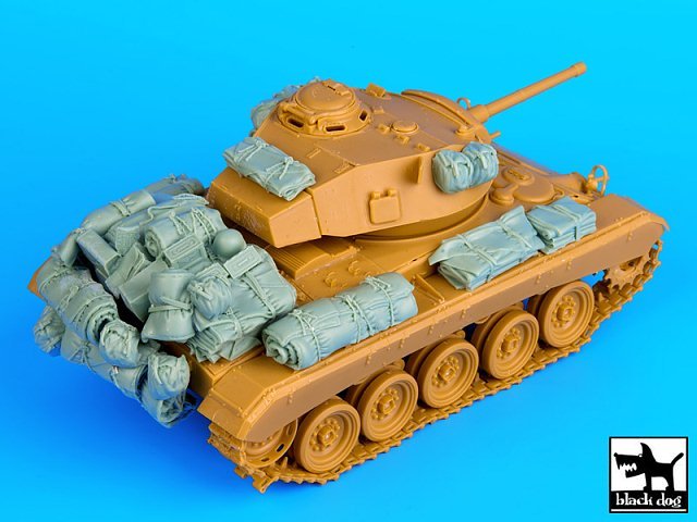 Black Dog 1/35 M24 Chaffee Tank Accessories Set WWII (for Bronco kit) T35070