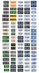 1/25 scale model car assorted USA Kentucky license plates state tags