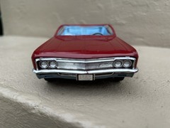 1966 Chevy Impala SS Convertible Dealer Promo Model Car Regal Red Read!