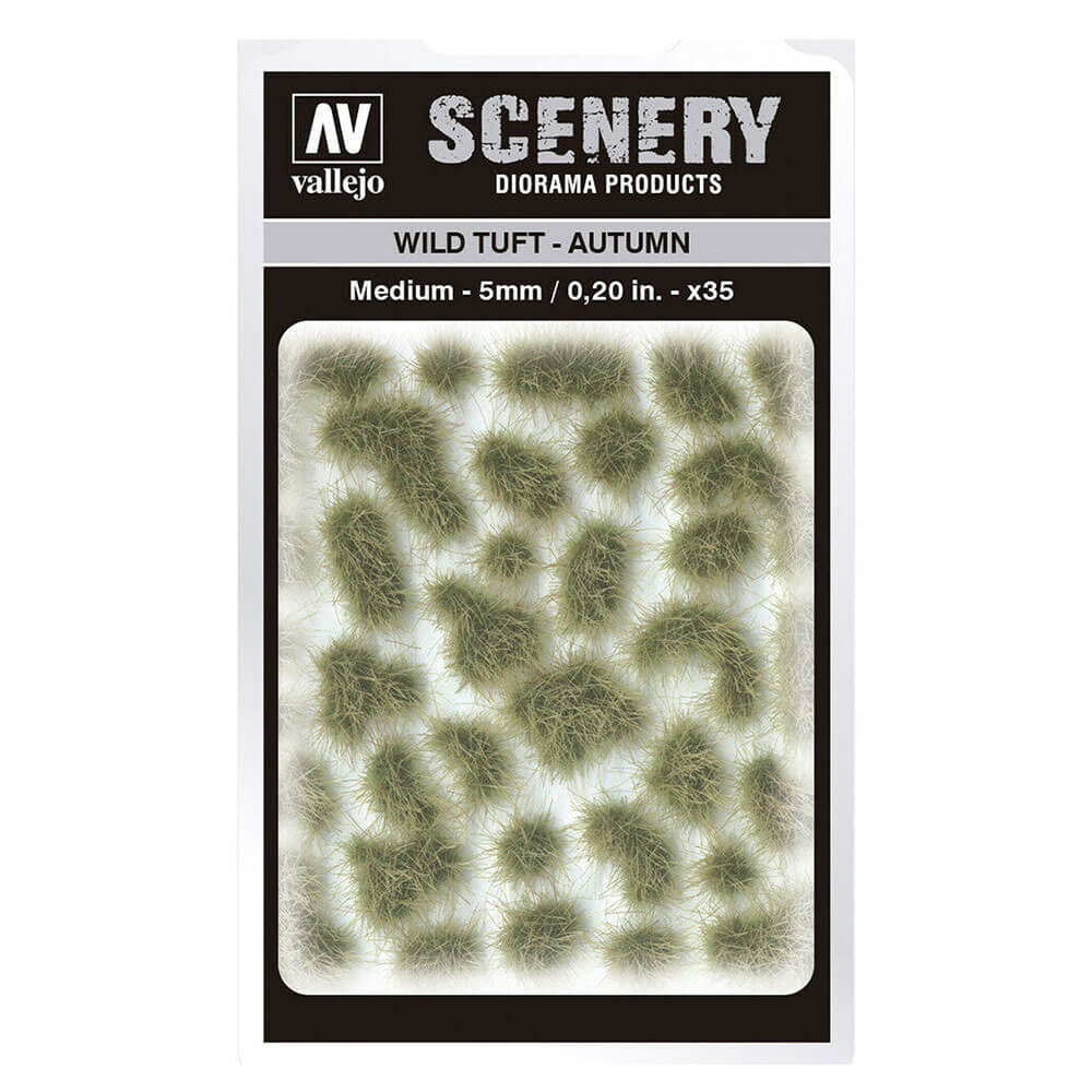 Vallejo Scenery Diorama Products Miniature Self Adherent Wild Tuft Medium