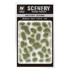 Vallejo Scenery Diorama Products Miniature Self Adherent Wild Tuft Medium