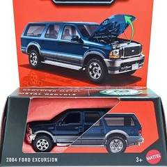 Hot Wheels Match Box Moving Parts 2004 Ford Excursion for 3 Years 1/64, Blue