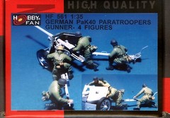 Hobby Fan 1/35 HF-561 WWII German Pak 40 Paratroopers Gunner – 4 Figures