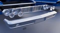 ABS-LIKE RESIN 3D PRINTED 1/18 1964 FORD GALAXIE 500 XL 2-DOOR FULL KIT
