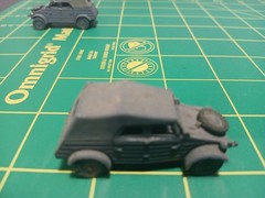 1/72 1/87 ? Army Tank Trucks Built Model WW II German VW Staff Car Flatbed