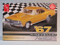 AMT 1967 CHEVELLE PRO STREET MODEL CAR KIT plastic hobby 1:25 Scale AMT876 NEW