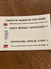 Monogram 1987 Corvette Roadster 1:24 Scale Unused #2742 With Corvette Ad
