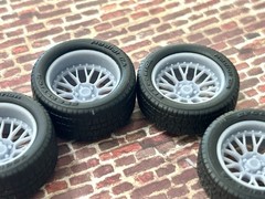 1/24 Scale: 18-inch “BBS Boss” Resin Wheels For Sports Cars