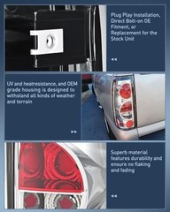Chrome Taillight Assembly – Compatible with 1999 2000 2001 2002 2003 2004 2005
