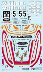 Tamiya’s Decals for 1/24 PORSCHE TURBO RSR TYPE 934 VaillantItem24334 from Japan