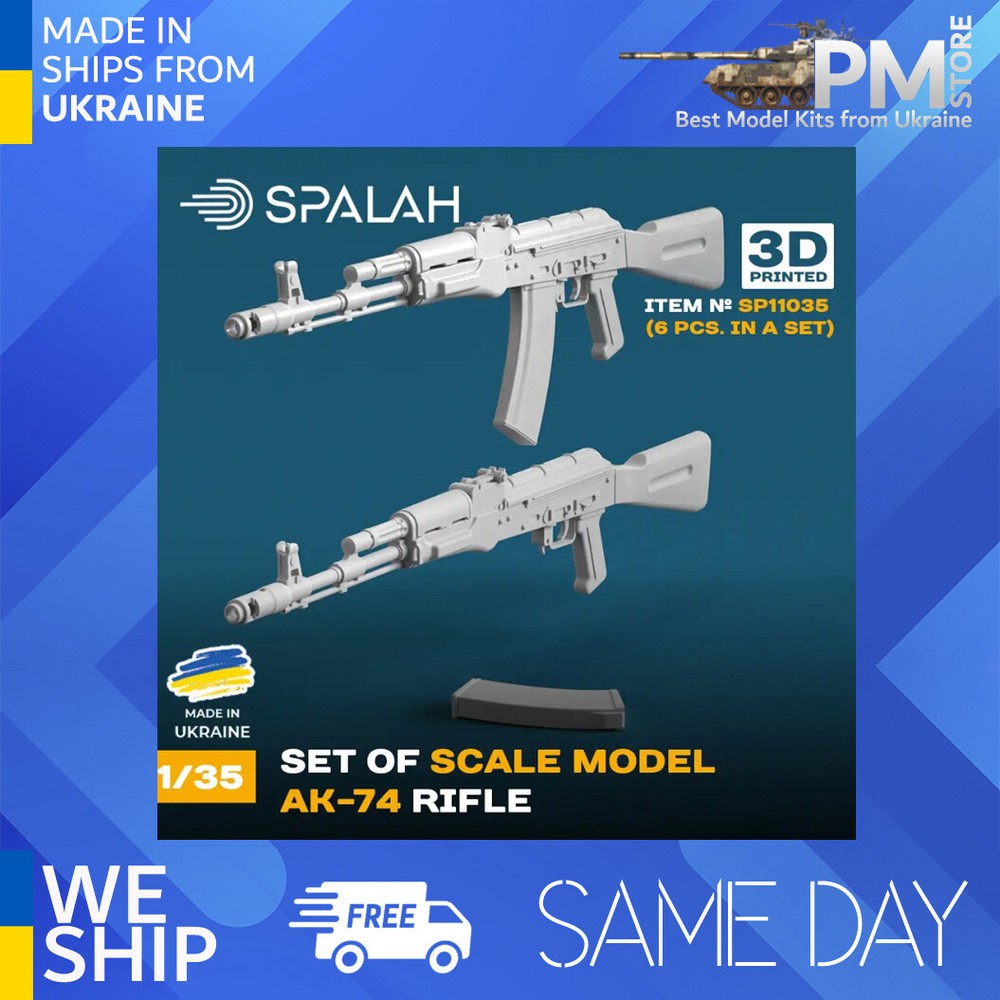 SPALAH 11035 1/35 AK-74 rifle 5 pcs Set of scale models