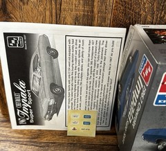 AMT ERTL 1967 CHEVROLET IMPALA SUPER SPORT MODEL KIT OPEN BOX 1/25 SS427