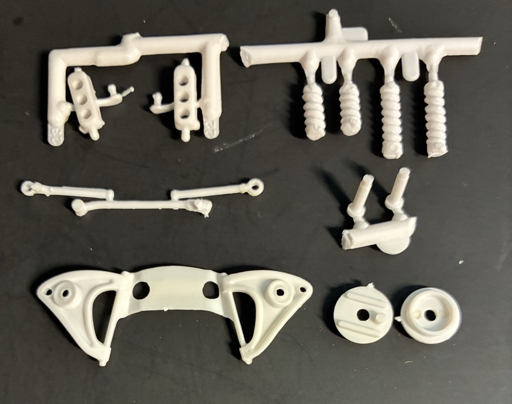58 Chevy Impala FRONT SUSPENSION 224 1649 AMT Model Car Parts COMBINE