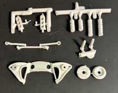 58 Chevy Impala FRONT SUSPENSION 224 1649 AMT Model Car Parts COMBINE