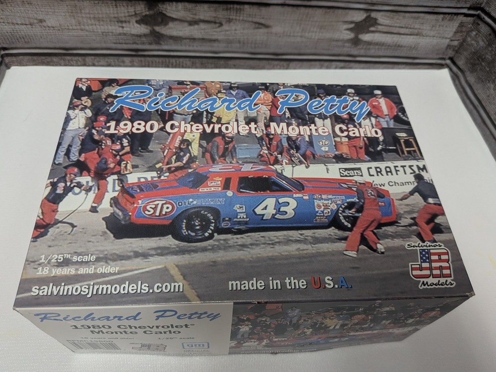 Salvinos Jr Richard Petty 1980 Chevy Monte Carlo Nascar Model Kit
