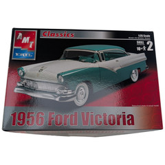 AMT Ertl 1956 Ford Victoria 1:25 Model Kit 31545 Open Box Bagged Parts