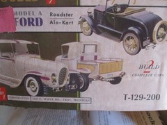 😛😛VINTAGE ALA KArt & 29 FORD MODEL A PARTS KIT AMT T-129 😛Model A complete?