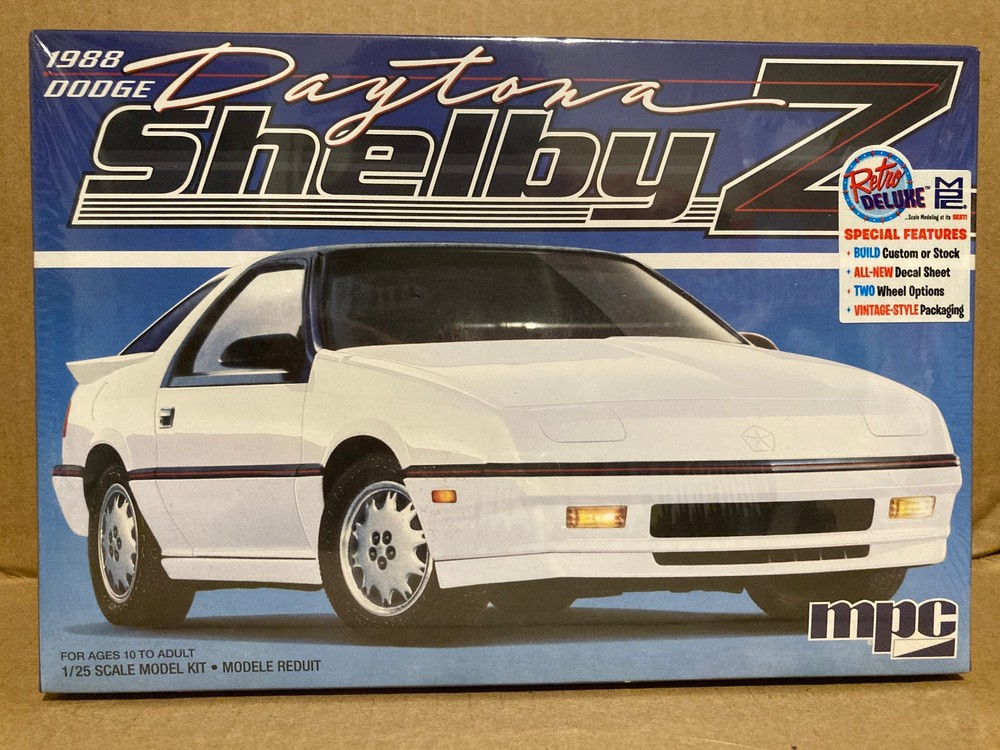 1988 DODGE DAYTONA SHELBY Z – MPC 1009 – 1/25 scale – PLEASE READ