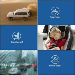 393.7L X 1.14H X 0.04In. Ft. Flexible Durable Waterproof Noise Isolator Black Ru