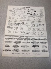 Vintage AMT 1939-40 Ford 1:25 Tudor Sedan 3 in 1 Model Original Instructions