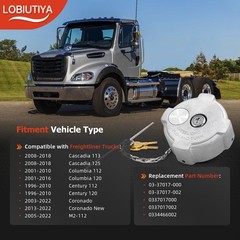 Lobiutiya 2 Pack 3 Female 1/4 Turn Locking Fuel Tank Cap Compatible