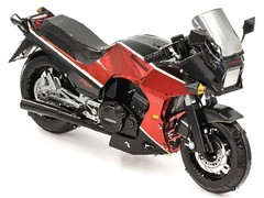 KAWASAKI GPZ900R MOTORCYCLE RED & BLACK STEEL MODEL KIT BY METAL EARTH ICX145