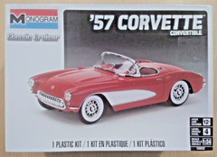 18-10852 MONOGRAM 1:24 Scale 1957 CORVETTE CONVERTIBLE Plastic Model Kit