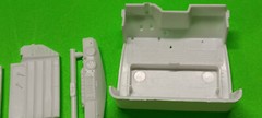 50 1950 Chevy 3100 Pickup Truck 1/25 AMT Cab Body Interior Tub Bench Seat Dash