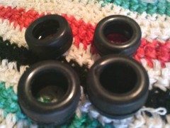 Manufacturer unknown, 1/24 scale plastic el tires, set of 40, part 4
