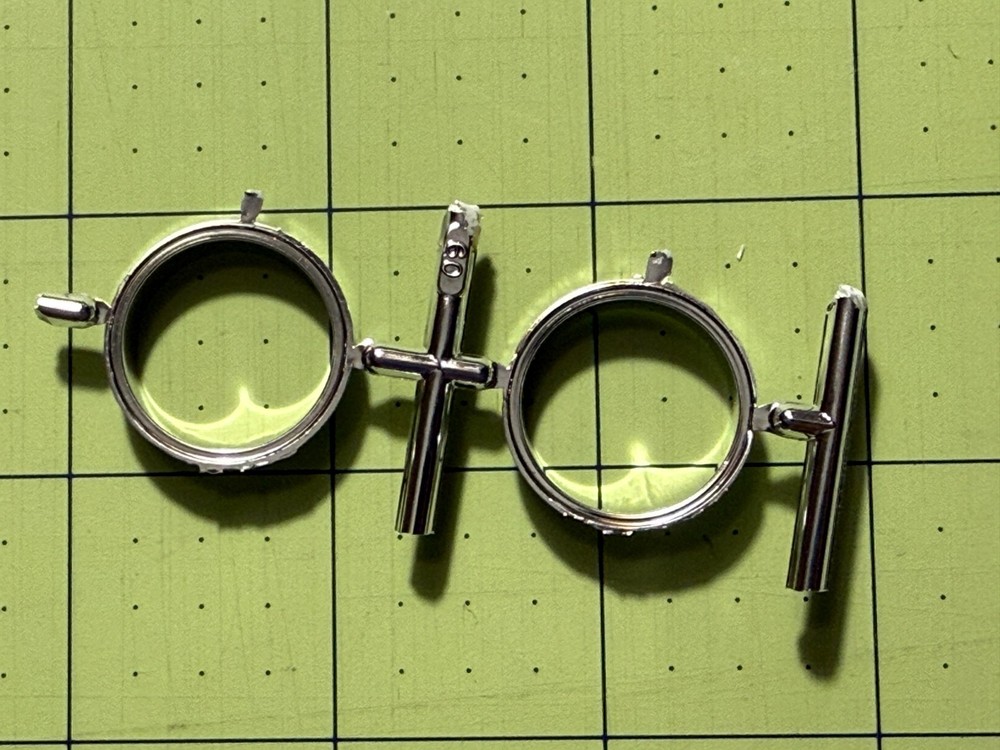 AMT 1239/06 Fruehauf Tanker Trailer Kitbash Parts Chrome Rims(Pair)