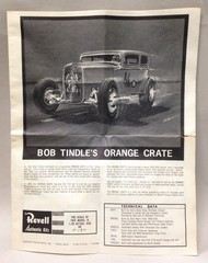 Vintage Parts – Revell Orange Crate Instruction Sheet – c. 1963