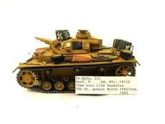 Pz.Kpfw III Ausf. N Sd.Kfz. 141/2 75mm Kurz L/24 1.35 scale Assembled/Painted