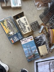 Large Group Lot Vintage Model Models Ship Ships Boat Boats Junk Yard Junkyard