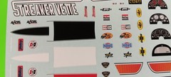 Decal Sheet 1967 Corvette Streaker Vette MPC 1/25 Emblems Dash Cluster Stingers