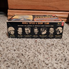 Vintage 1963 Revell Mickey Thompsons Attempt I 1/25 Scale Model Kit Started