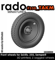Rado Miniatures 1/35 Sd.kfz. 250 Wheels (Semperit) for Takom kit