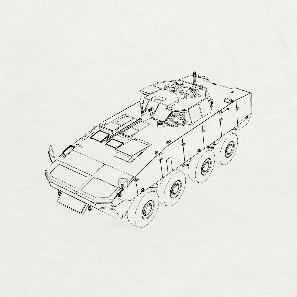 MRY-SFW SS982 Poland KTO Rosomak Armoured Vehicle 1/48 Adult Collectible