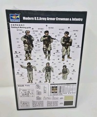 Trumpeter 1/35 00424 U.S. Armor Crewman & Infantry New Sealed