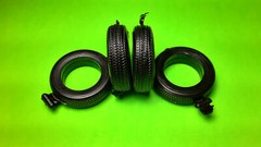 1978 El Camino 1/24 Chrome Rally Rim Wheel Tire Black Knight Model Car Part Lot