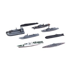 8x 4D Model Toy Miniature Boat Puzzles Unfinished Arts and Crafts Patrol Ship