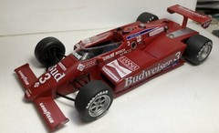 1/25TH SCALE 1984 BUDWEISER LOLA, MARIO ANDRETTI INDY 500, CART, INDY RESIN