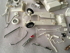 Vtg AMT 68 Ford Mustang GT 1/25 Model Car Kit Customizing 6168-200 Partial Built