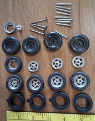 1 Lot Soap Box Derby Car Parts