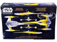 SKILL 2 SNAP MODEL KIT NABOO STARFIGHTER “STAR WARS: EPISODE I” 1/48 AMT AMT1376