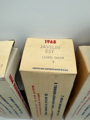 7 NOS Johan 1968 AMC Javelin SST Dealer Promo Cars w/ Original Boxes & CASE BOX