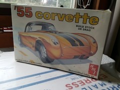 RARE AMT ’55 Corvette Plastic Model Kit Edition Stock or Drag NIB