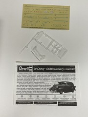 Revell Monogram 1/24 1939 Chevrolet Sedan Delivery Lowrider, CQQL!!