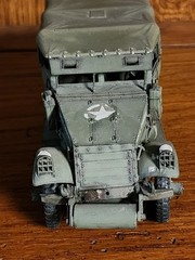 Vintage Assembled and Hand Painted U.S. M3A1 Scout Car Truck